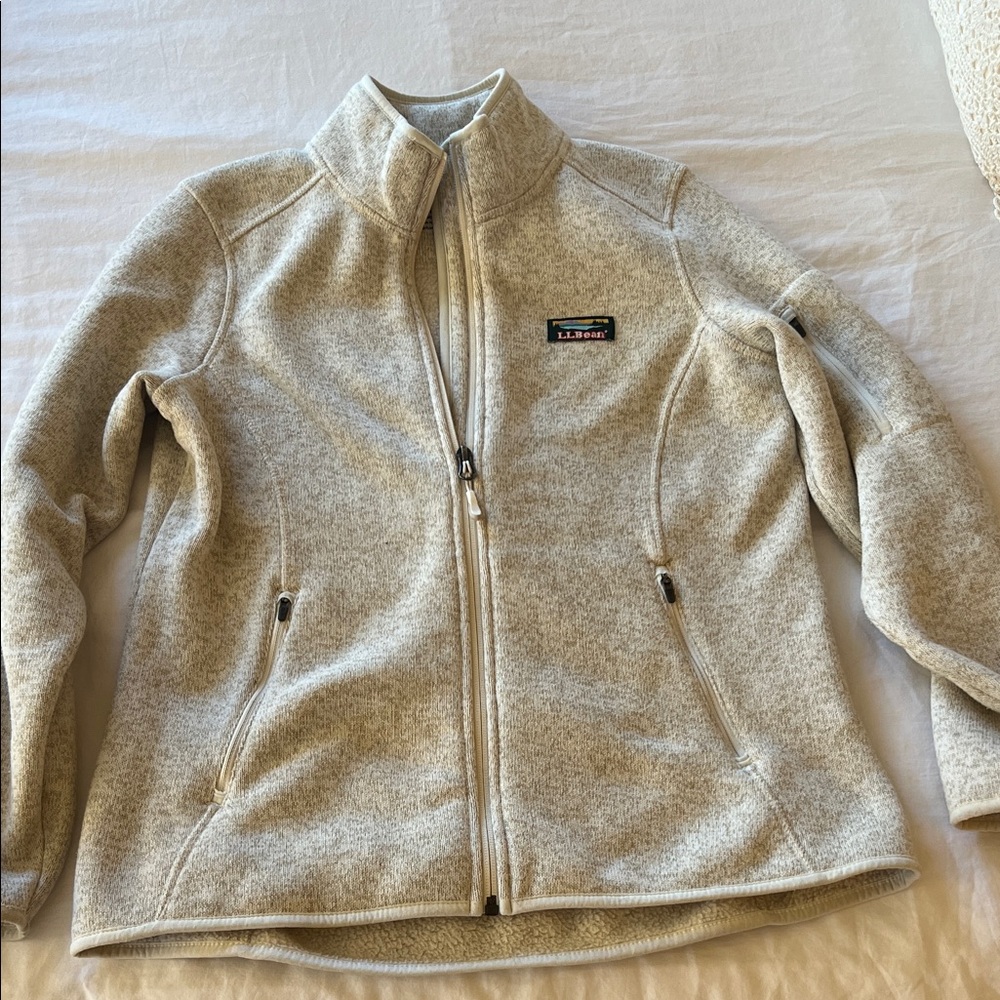 LL Bean Sweater Fleece Full Zip Jacket